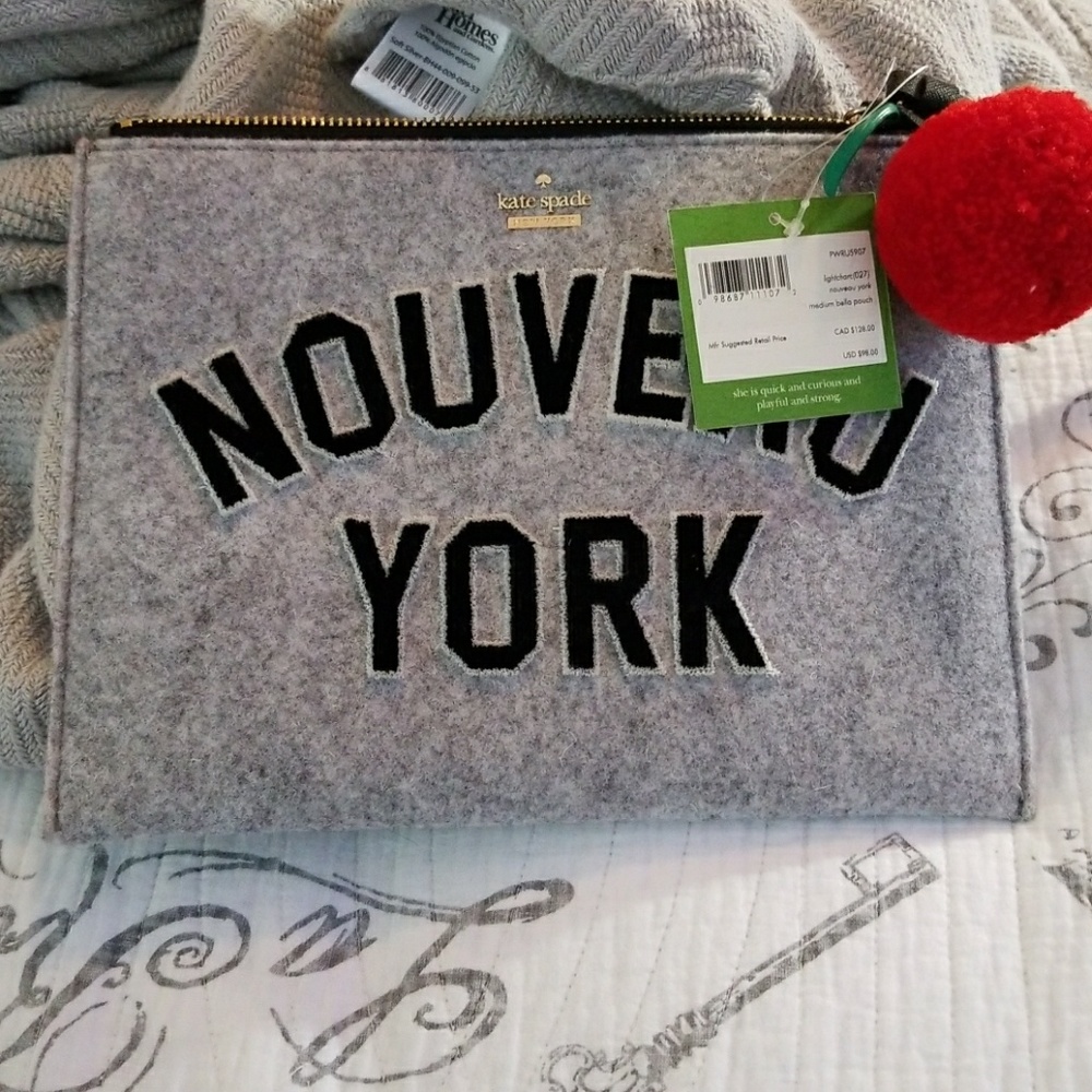 NWT Kate Spade med Bella pouch